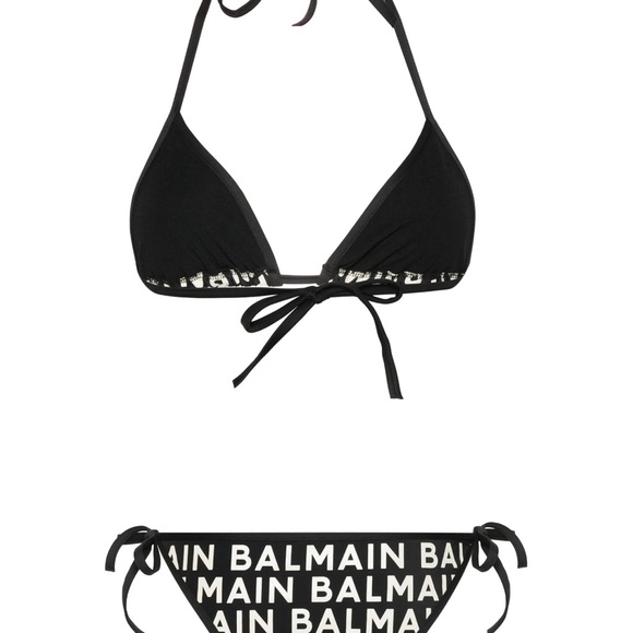 Balmain Logo Print Bikini - Picture 2 of 5